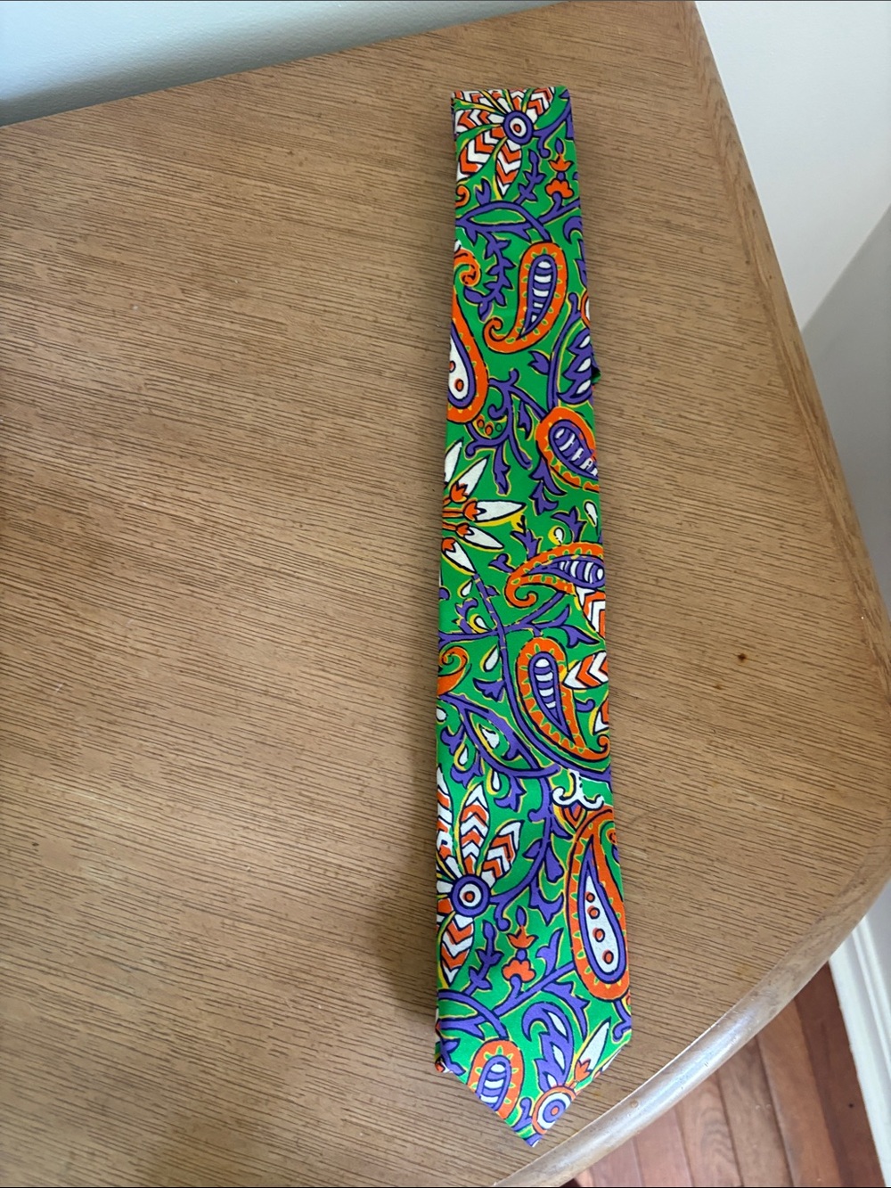 Polo Ralph Lauren Men's Green Paisley Silk Tie